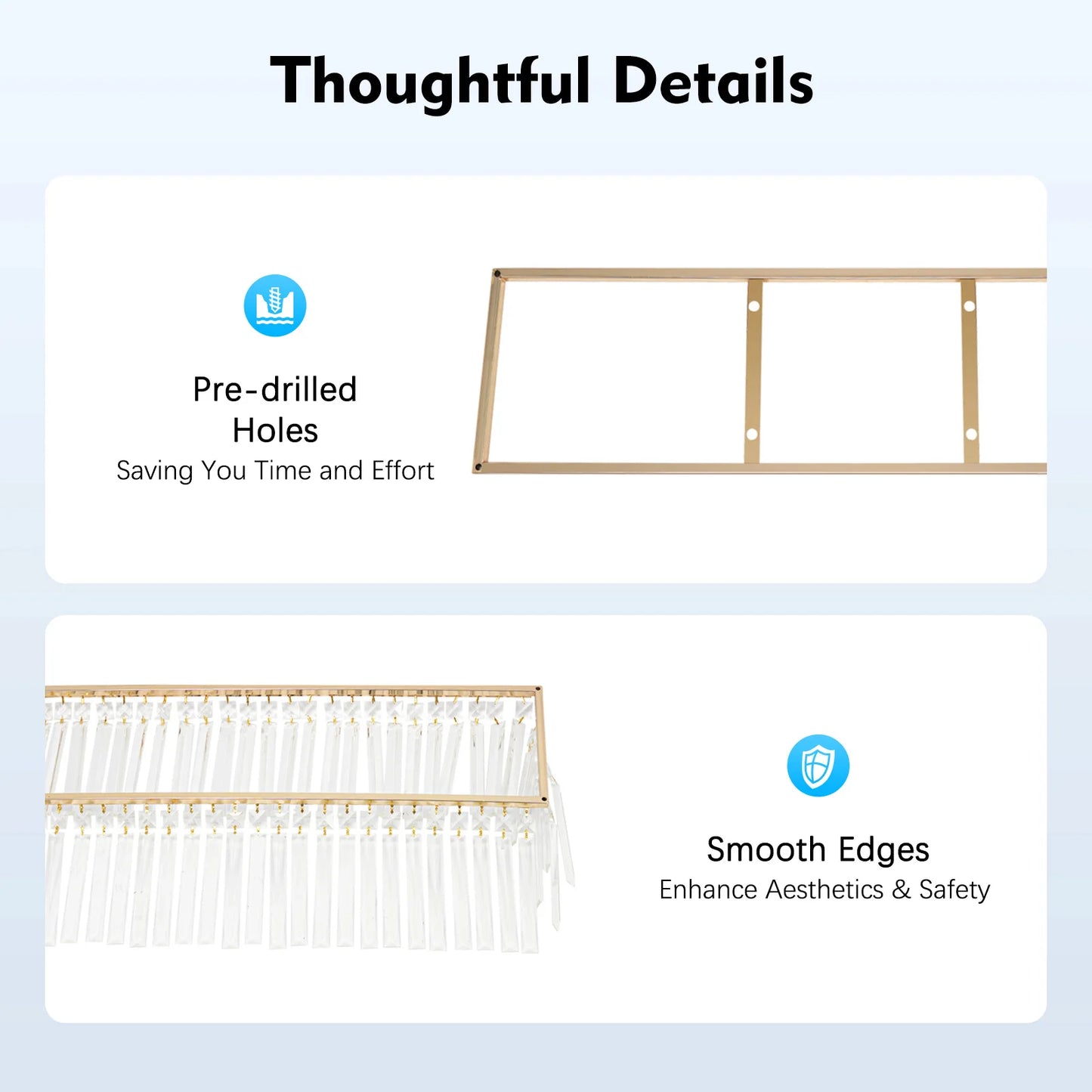 70*90cm Pretty Crystal Wedding Flower Stand Crystal Flower Holder Iron&Crystal Stable Wedding Flowers Frame 8-10kg Clear, Gold
