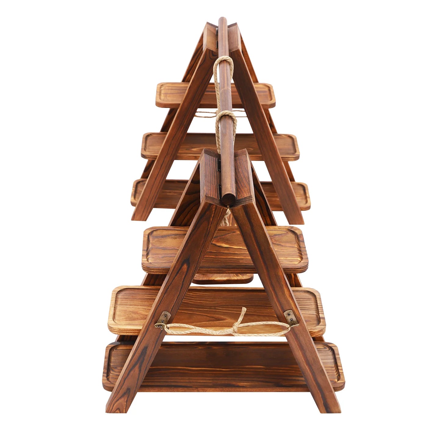 3-Tier Wooden Cake Stand Tray, Dessert Cakes Serving Tray, Wood Cupcake Stand for Weddings, Birthday