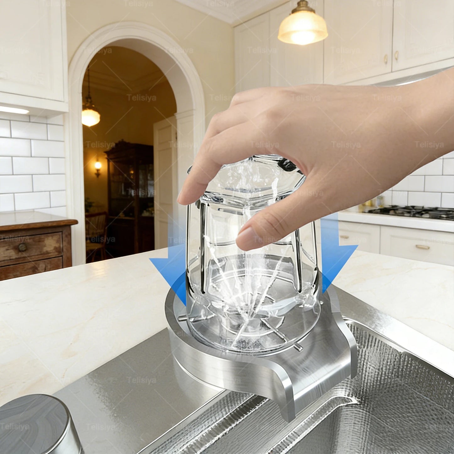 Undermount Sinks 304 Stainless Steel Kitchen Sink Embossed Single Bowl Large Dish Wash Single Slot Shipped from the US