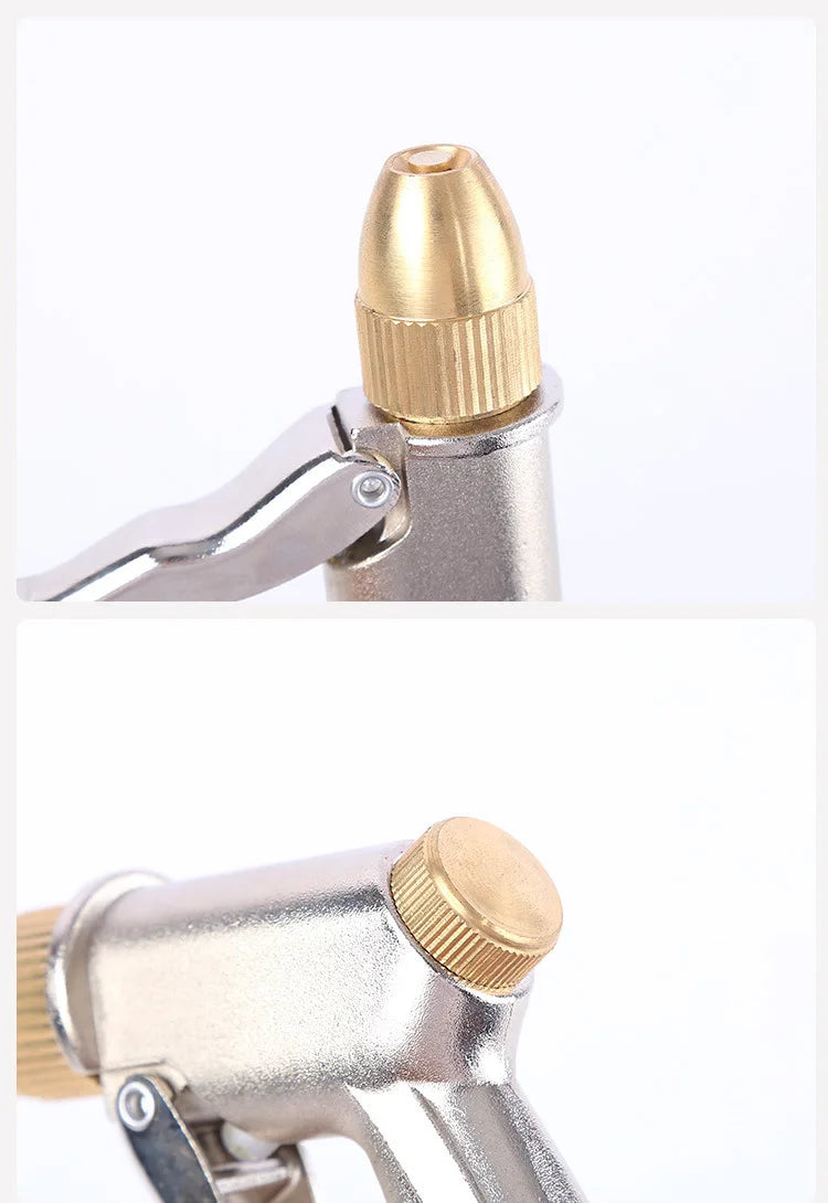 High Pressure Water Spray Gun Metal Brass Nozzle Garden Hose Pipe Lawn Car Wash Sprayer Sprinkler Car Wash Tool Water Guns XY002