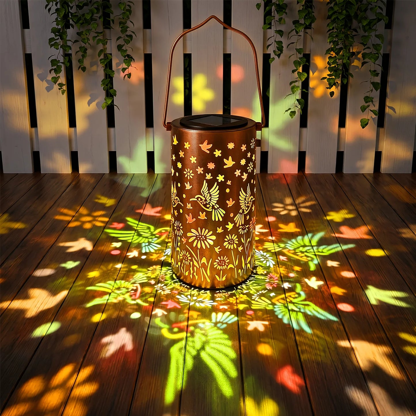 New Solar Butterfly Lantern, IP65 Waterproof Iron Garden Decoration, Upgraded Painted Butterfly Lantern, Spotlight, Solar Charging, 600mAh Nickel Battery, Suitable For Courtyard, Terrace, Backyard, Porch.