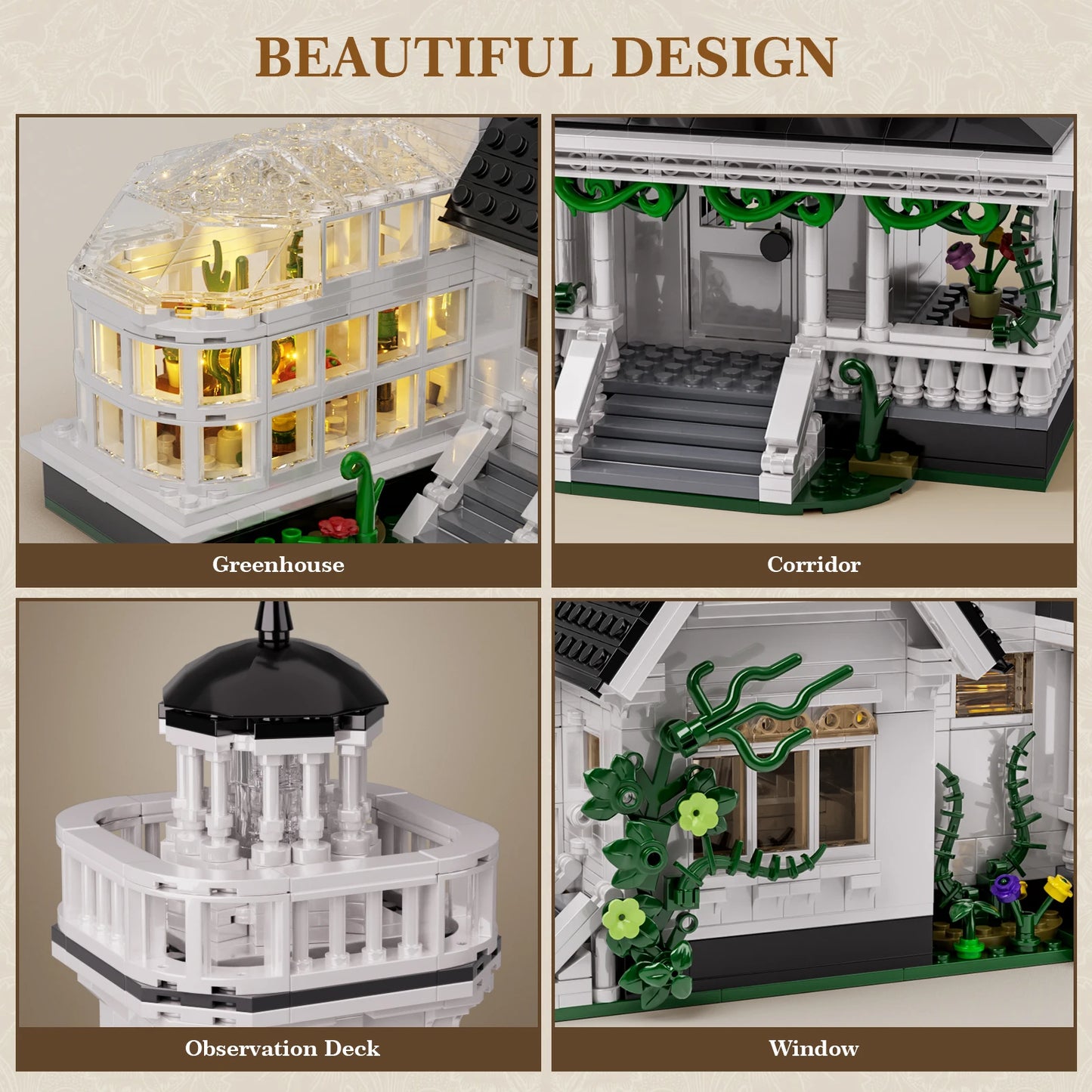 Magic House Building Set Owens HouseHome Decor with LED Light