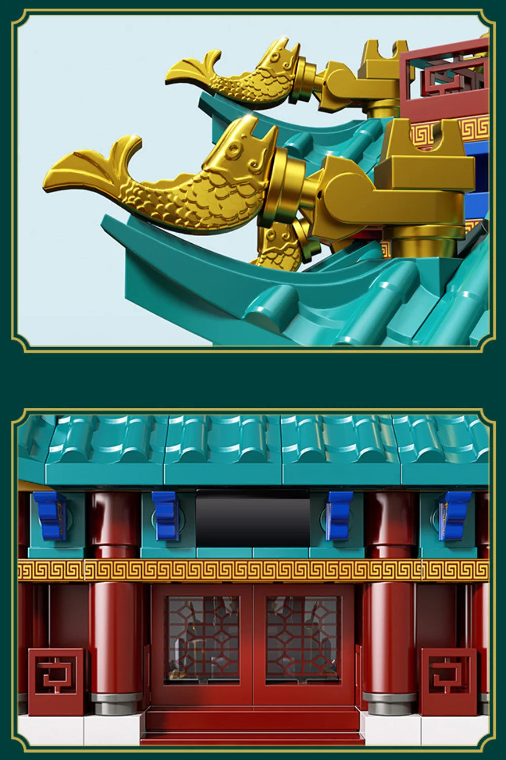 KAVOWORLD 2453PCS Chinese Dragon Boat Building Bricks Model Traditional Architecture STEM Toy Ideal Gift for Office Home Decor