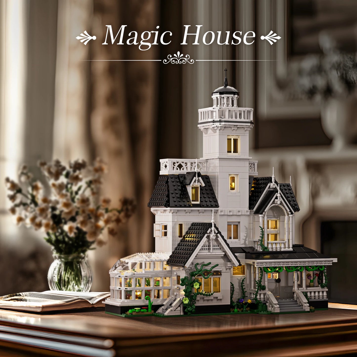 Magic House Building Set Owens HouseHome Decor with LED Light