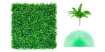 SucceBuy Artificial Plant Wall Decoration Boxwood Hedge Wall Panel Home Decor Fake Grass Backdrop Wall Privacy Hedge Screen