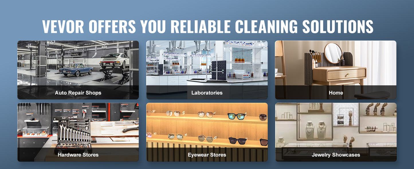 SucceBuy 2L 3L 6L 10L 15L Ultrasonic Cleaner Lave-Dishes Portable Washing Machine Diswasher Ultrasound Home Appliances w/ Timer